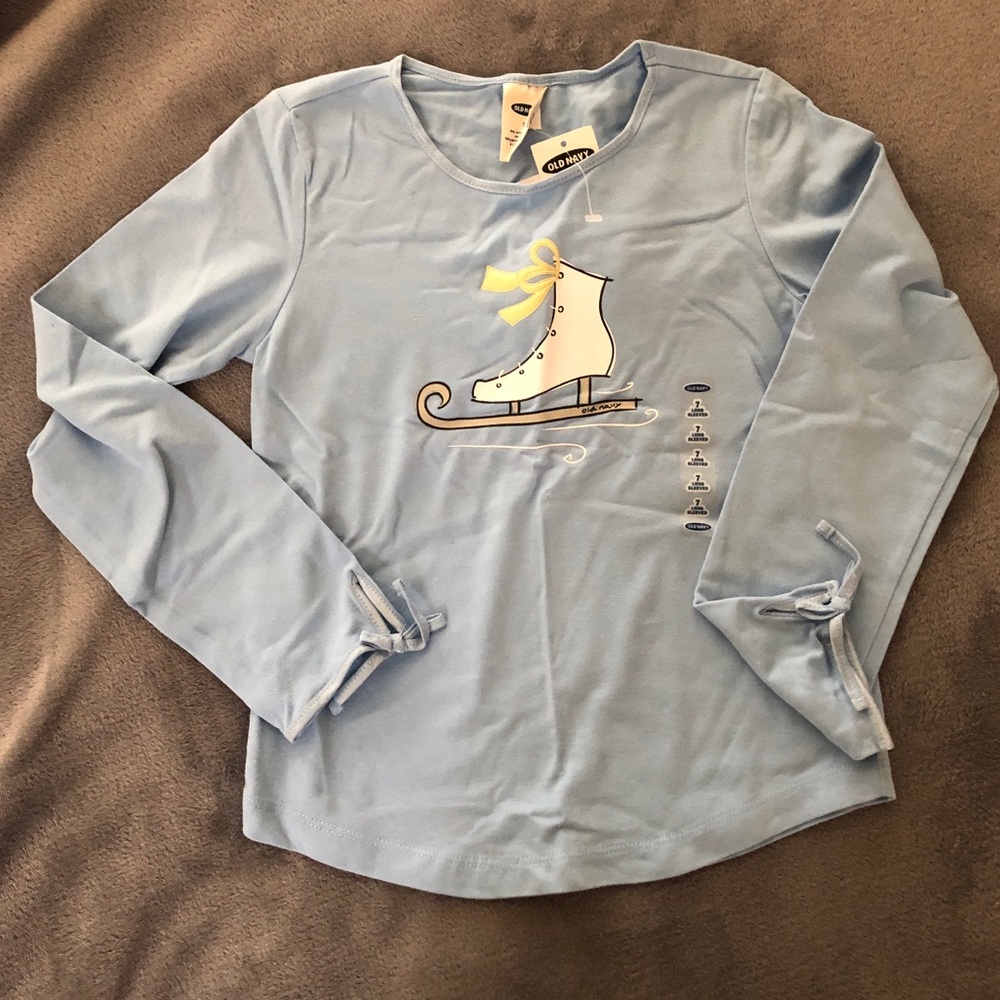 Girls Long Sleeve Old Navy New Graphic Tee